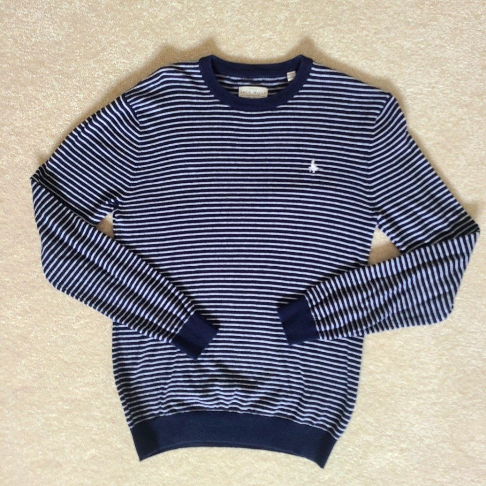 Jack Wills sweater blue and white stripes